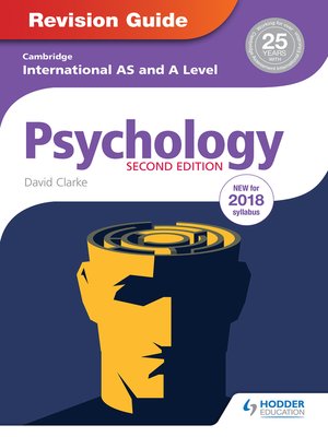 cover image of Cambridge International AS/A Level Psychology Revision Guide